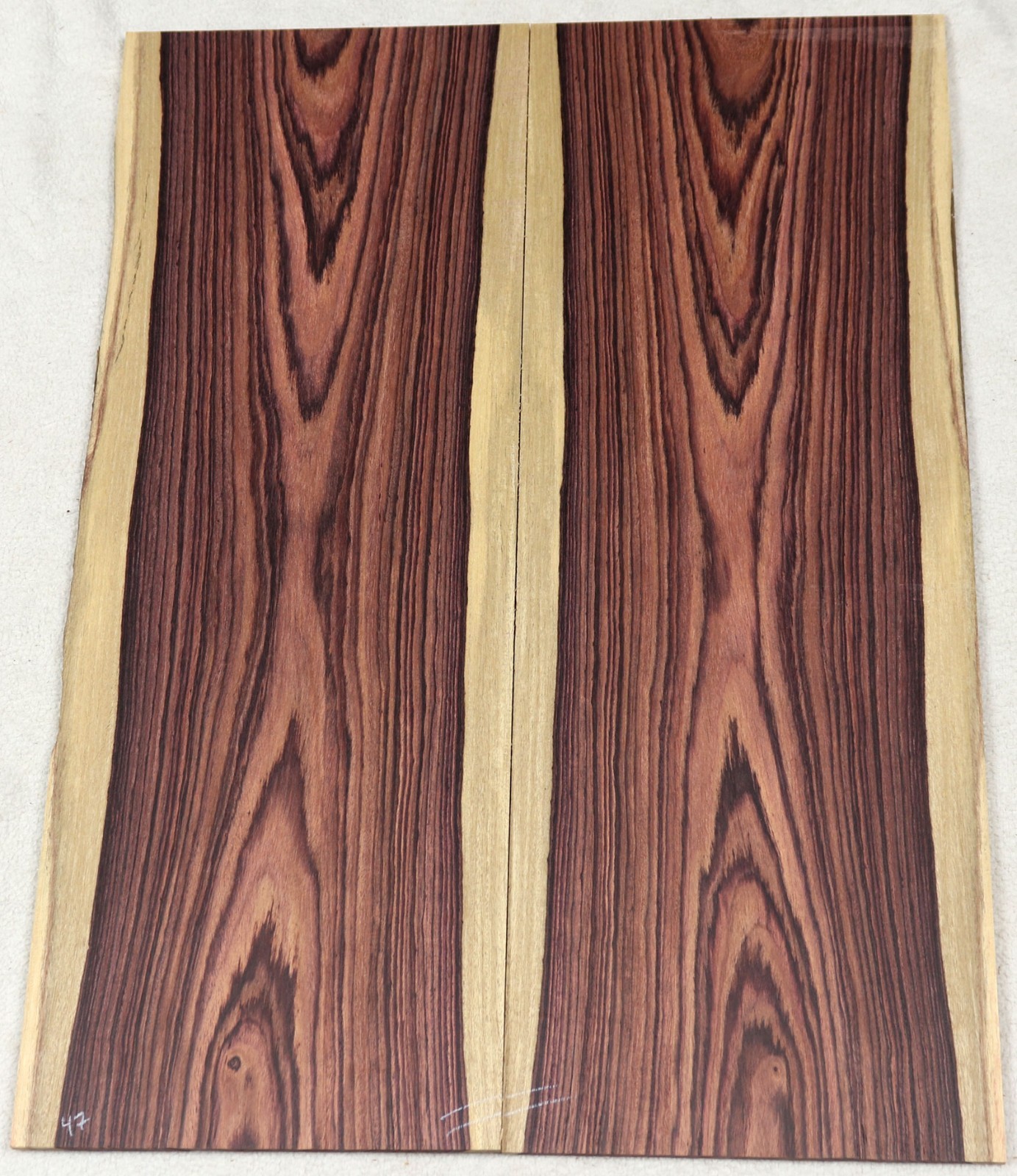 Brazilian Kingwood drop top/ lam top for electric guitar / bass 7.1×19.75″ KDT47