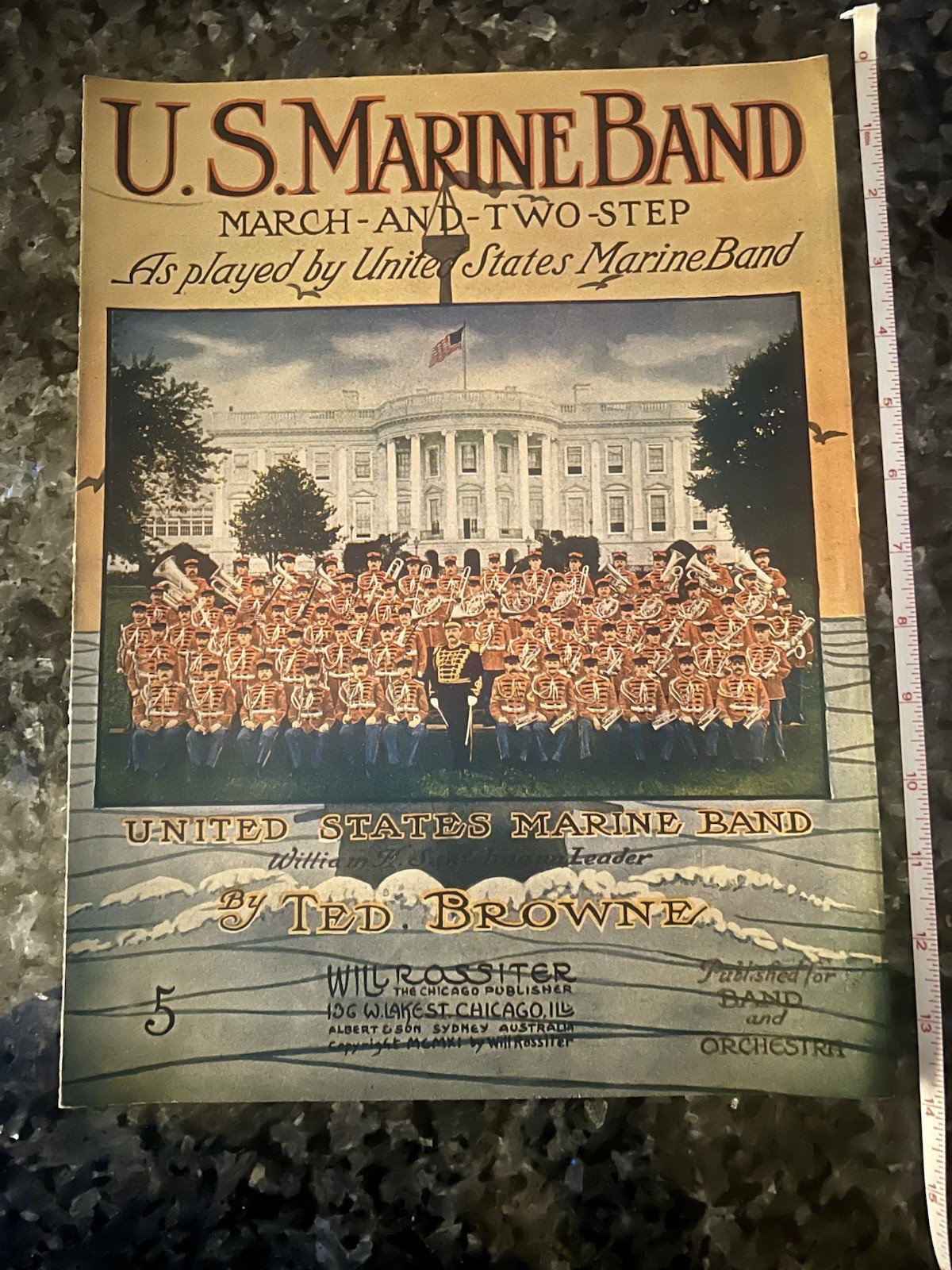 Sheet Music U.S Marine Band As Played By United States Marine Band 1911