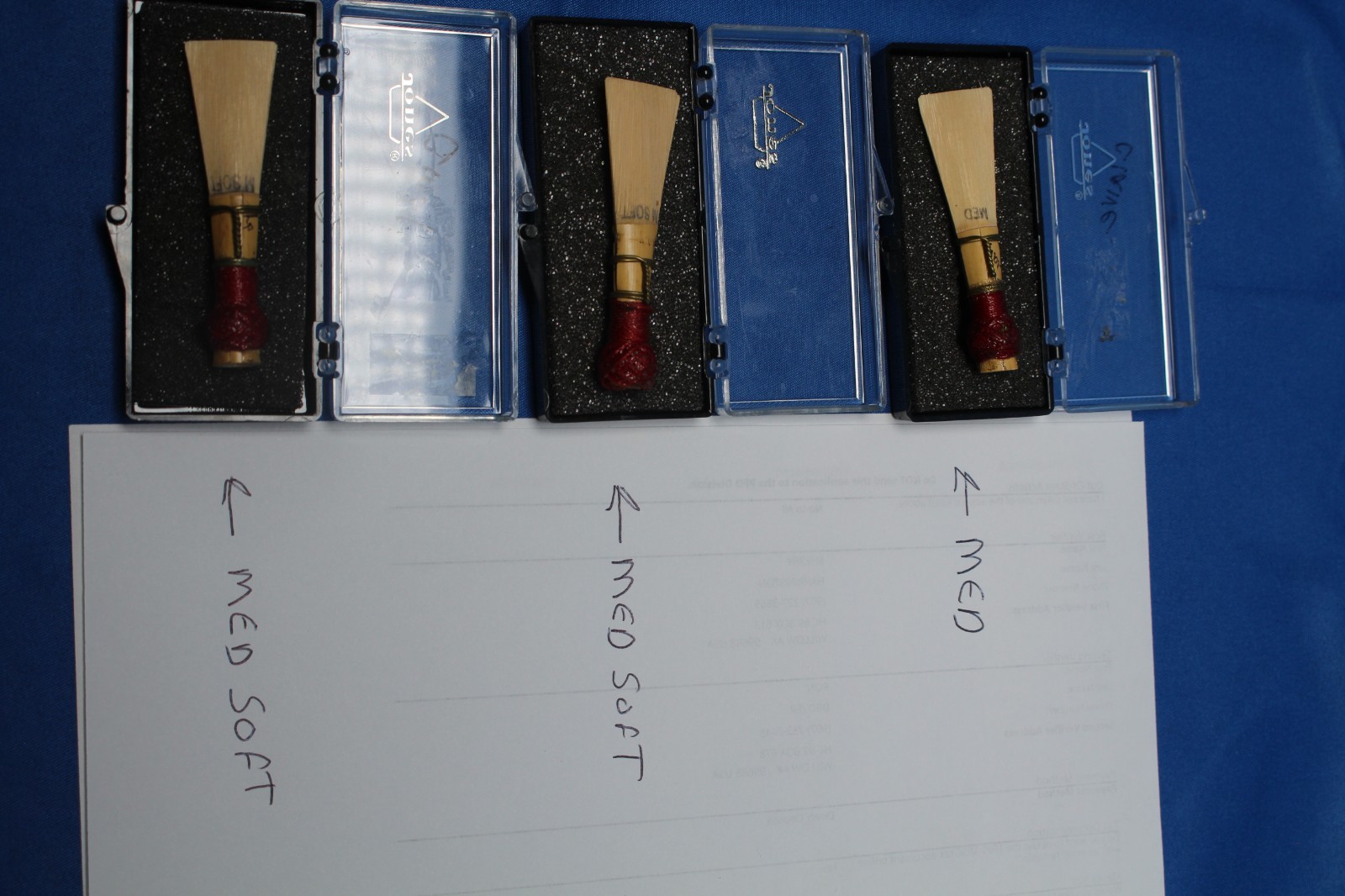Unknown Jones Oboe & Bassoon clarinet Reeds