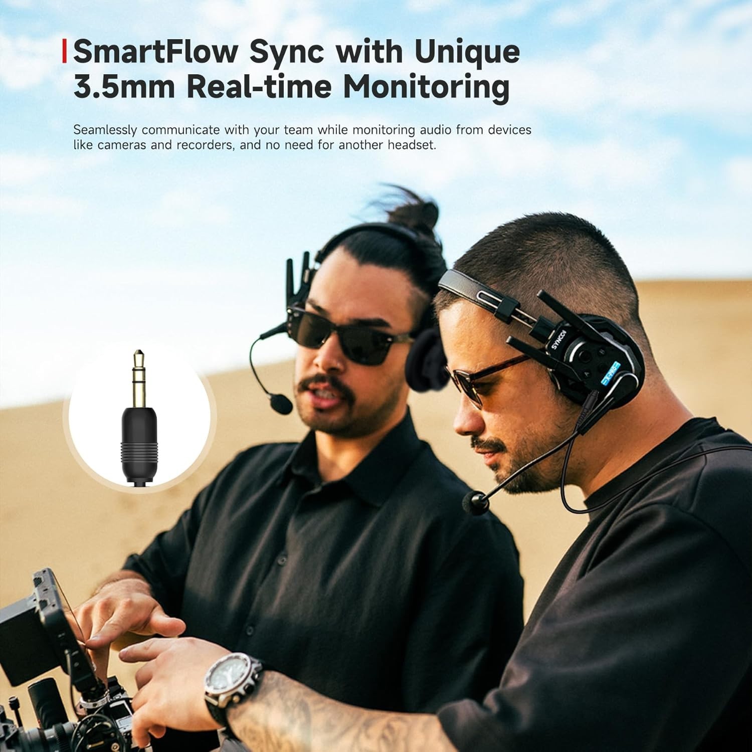 SYNCO Xtalk Xmax2 Wireless Intercom Headset Set 2 Person 2.4GHz Full-Duplex