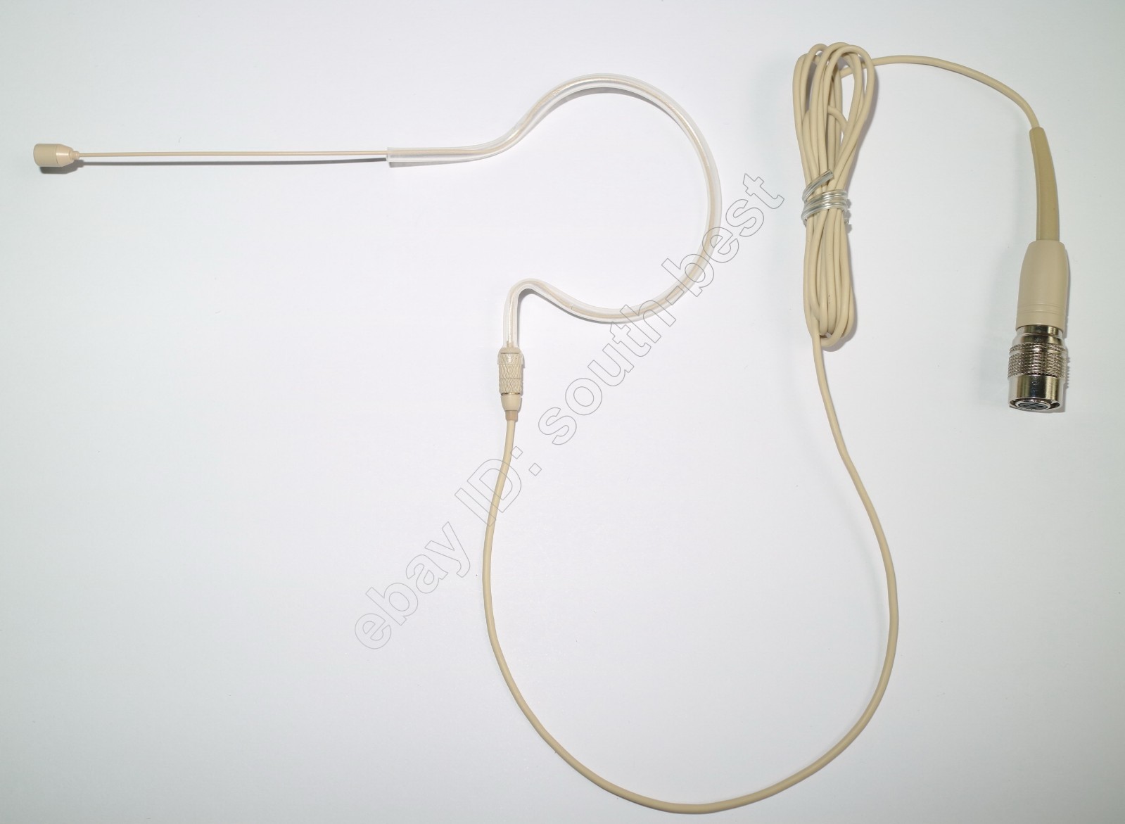 Beige Detachable Wireless Headset Microphone Mics For Audio-Technica Hirose 4Pin