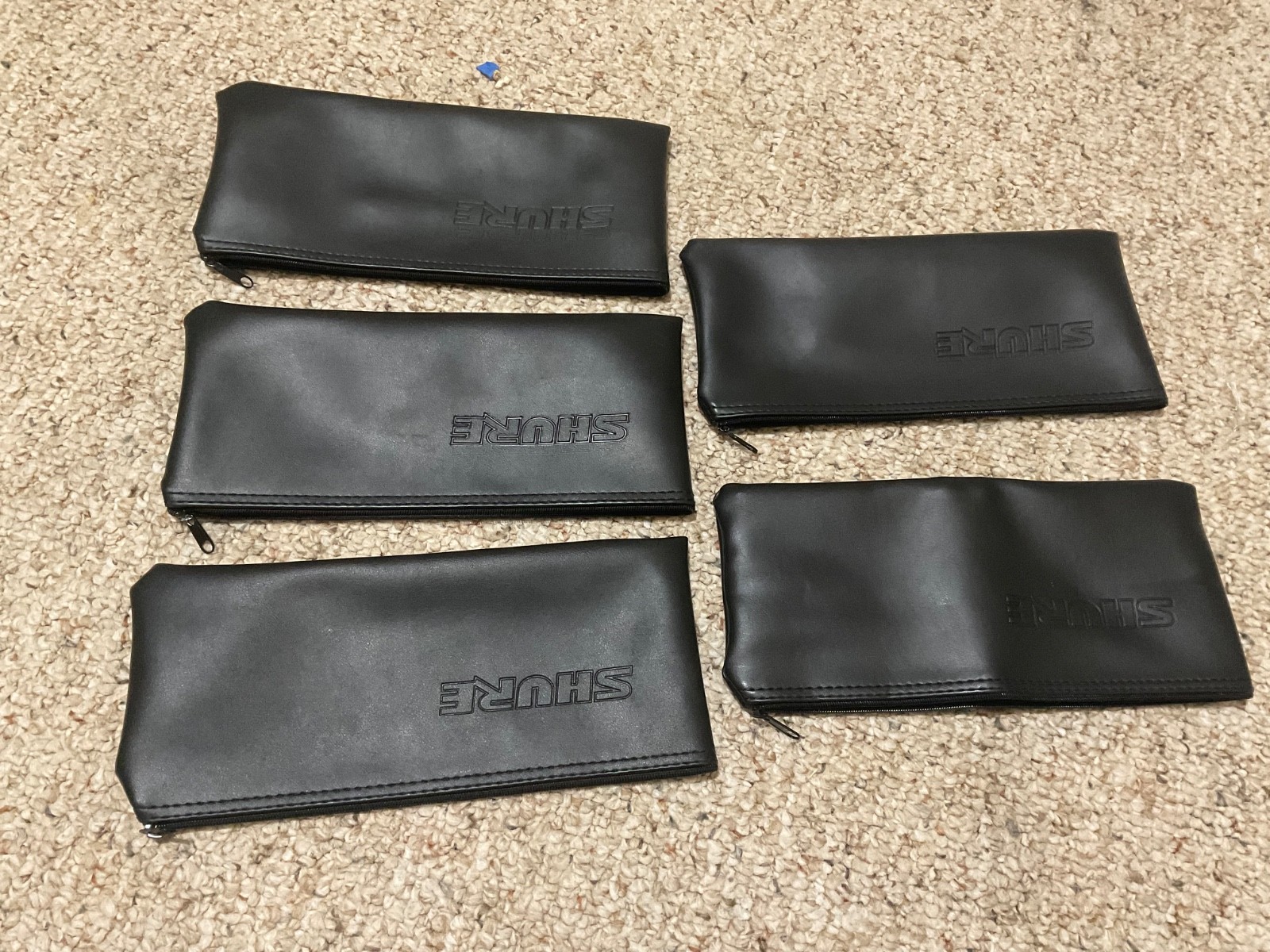 Shure Wired Microphone Bag Zipper Pouch Case Black Standard Size (9″x4″) (5).