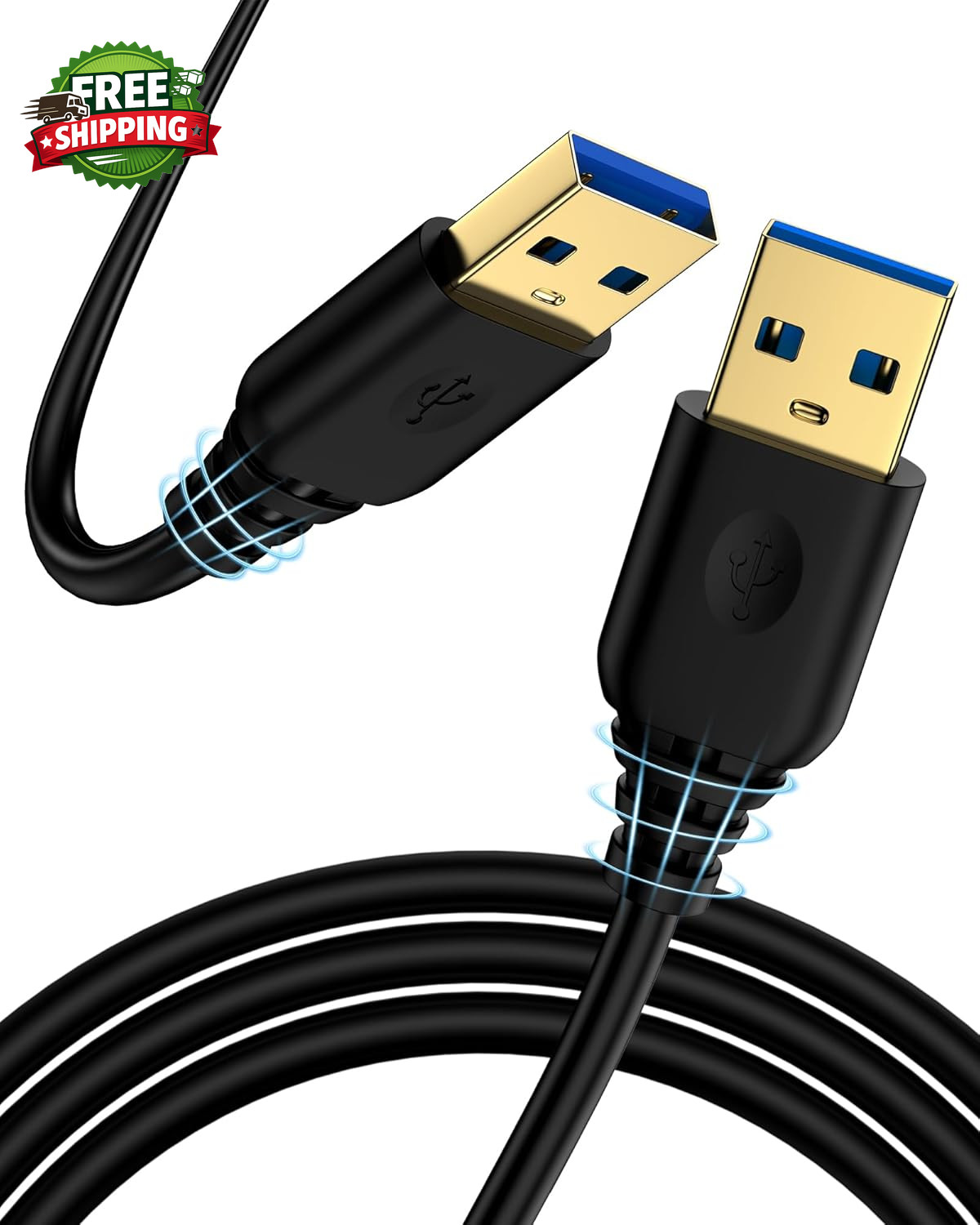 USB a to USB a Cable 6FT USB 3.0 Type a to a Male Cable Double Sided USB
