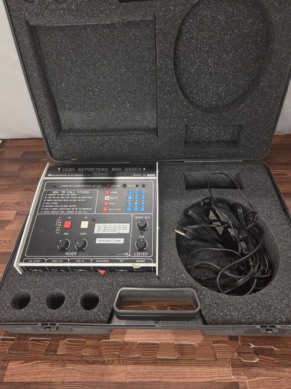 Glensound MIXER MPEG/G722 ISDN REPORTERS BOX GSGC4 – w/ Carrying Case! Read Desc