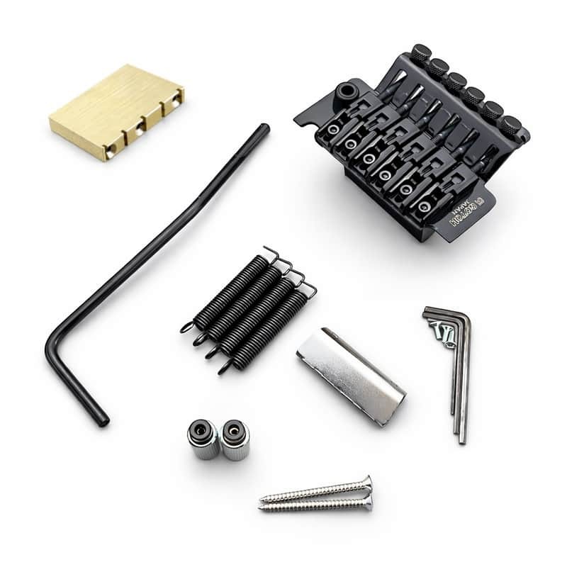 Gotoh Floyd Rose Locking Tremolo Set, Black – PGE1996TB + Free 33mm Block