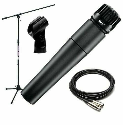 Shure SM57-LC Cardioid Dynamic Instrument Microphone – 2 Pack, XLR