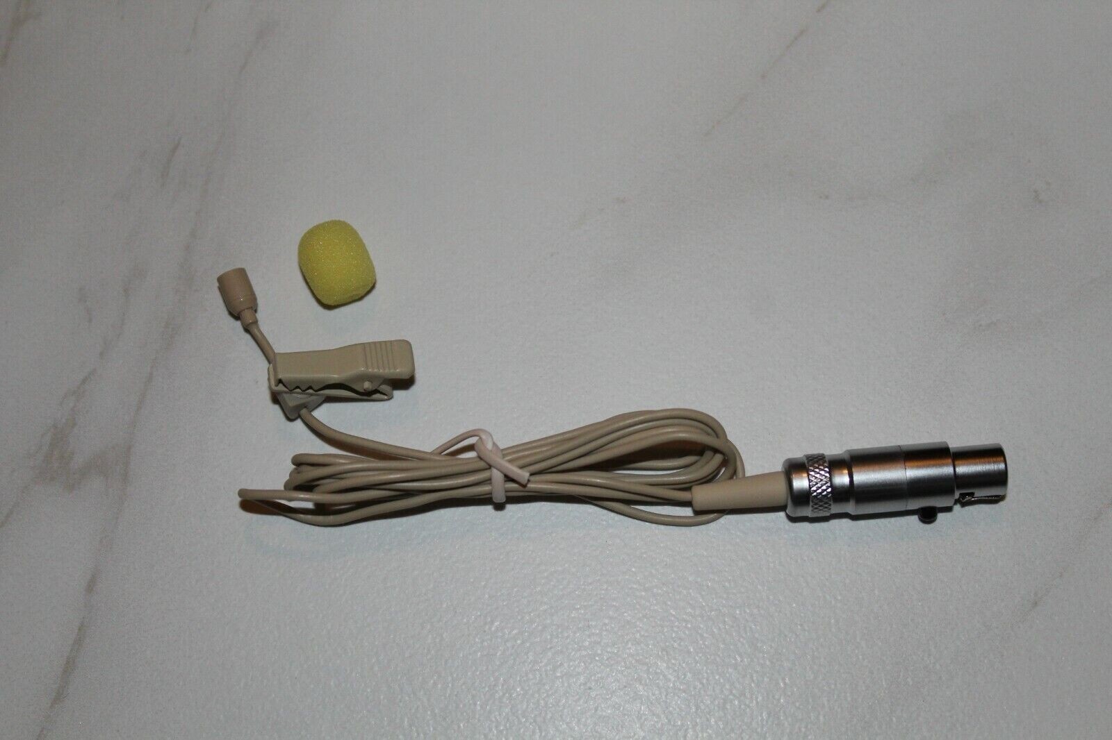 Beige Lavalier Lapel Microphone compatible with Shure Wireless Transmitters*NEW*