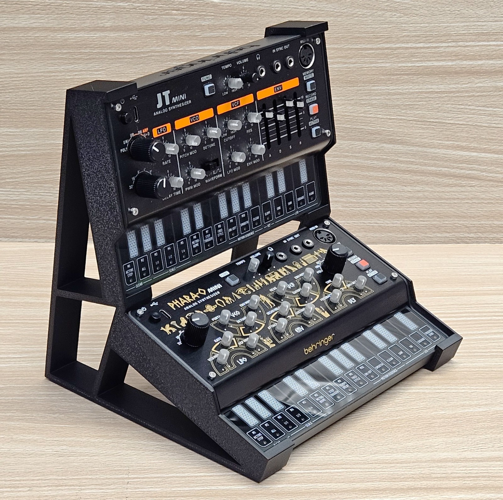2 Tier Angled Stand For Behringer JT Mini Pro VS Phara-O UB-Xa CZ-1 Synthesizer
