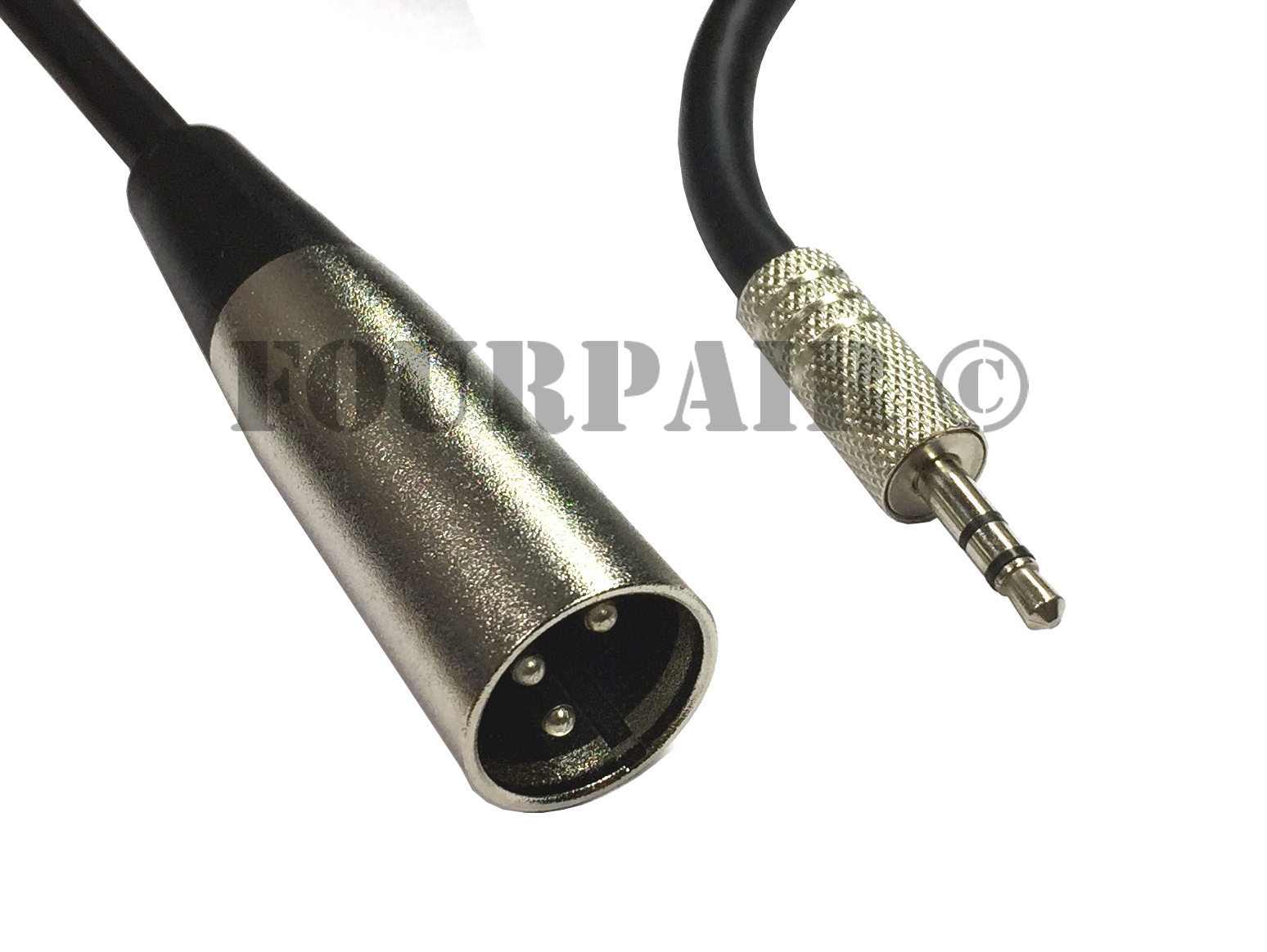 6ft XLR 3-Pin Male to 3.5mm 1/8″ Stereo Plug Shielded Microphone Mic Cable TRS