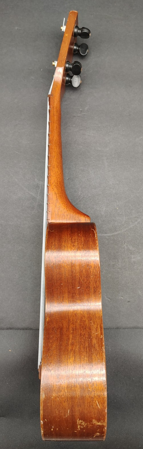 Solid mahogany standard soprano ukulele Japan- or Korea-made 1950s, unbranded