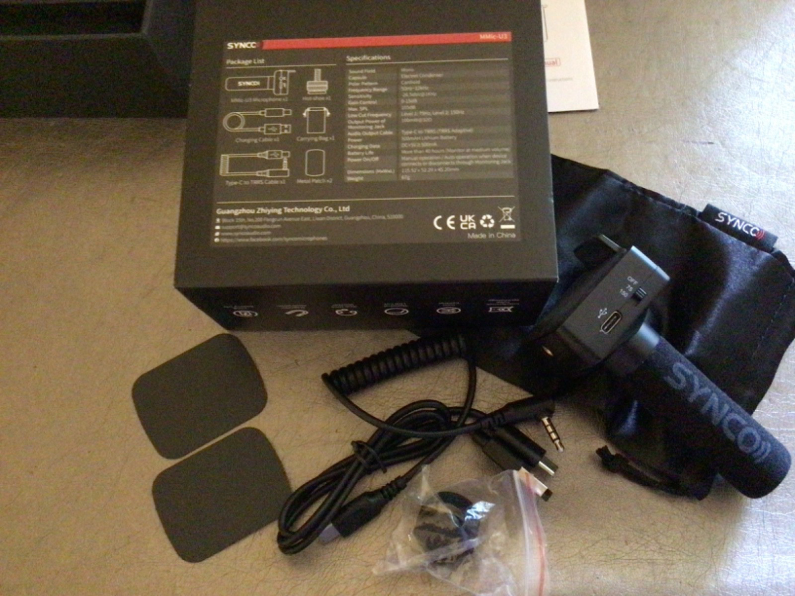 SYNCO MMic-U3 Cardioid Recording Microphone For Smartphone – Laptop