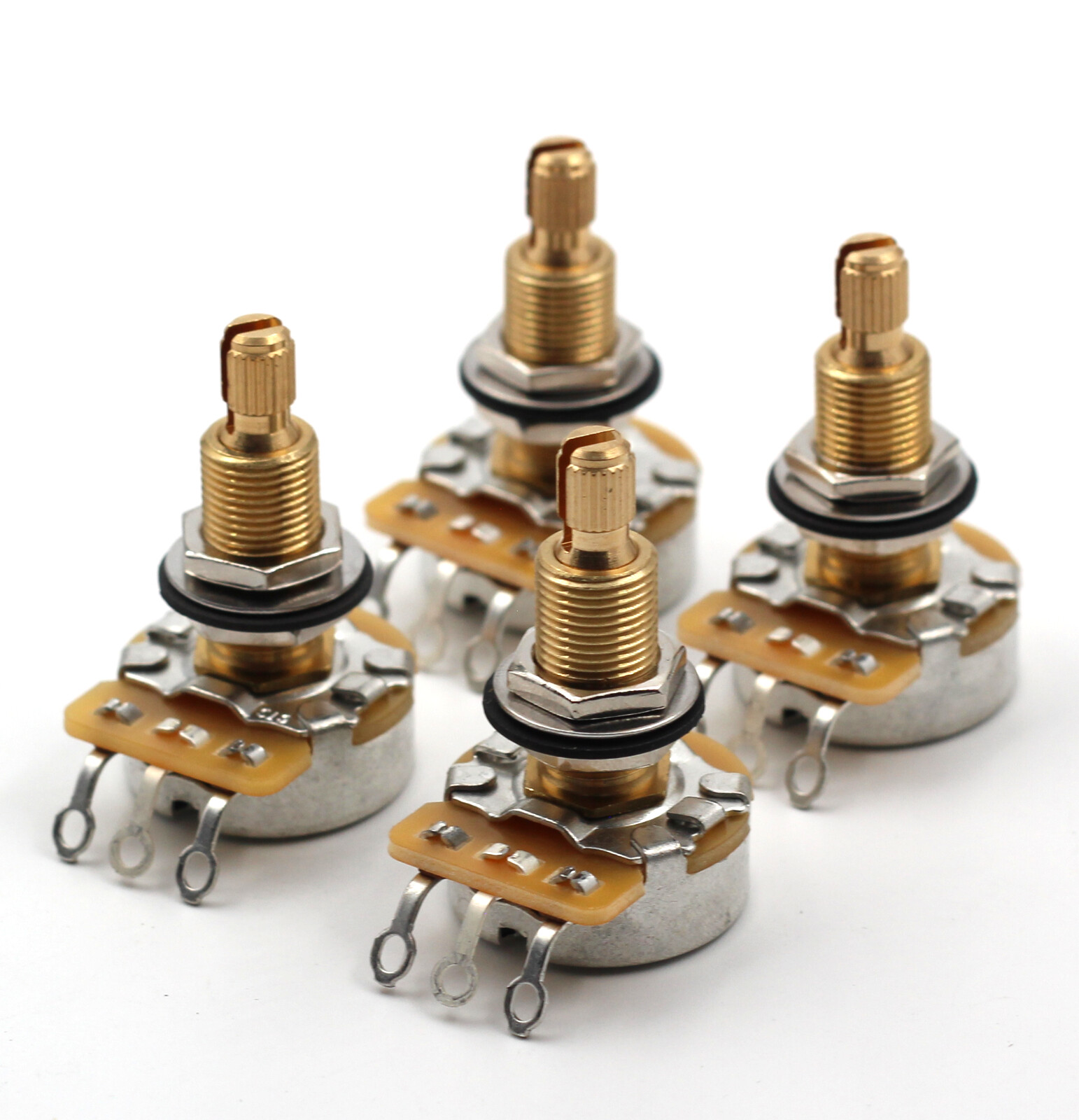 4X – CTS Custom 525K Potentiometers – Long Audio Taper 5% Tolerance (500K-550K)