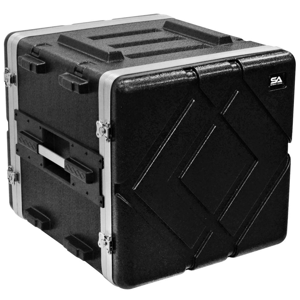 Seismic Audio 10 Space ABS Rack Case 10U PA DJ Stackable Flight SALWR10D