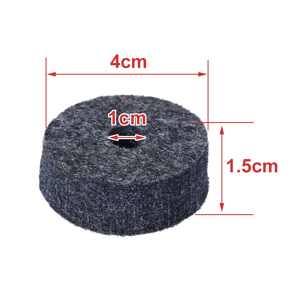 10pcs Cymbal Felts Crash Cymbal Clutch Felt Drum Set Cymbal Stand Felt Z4S2