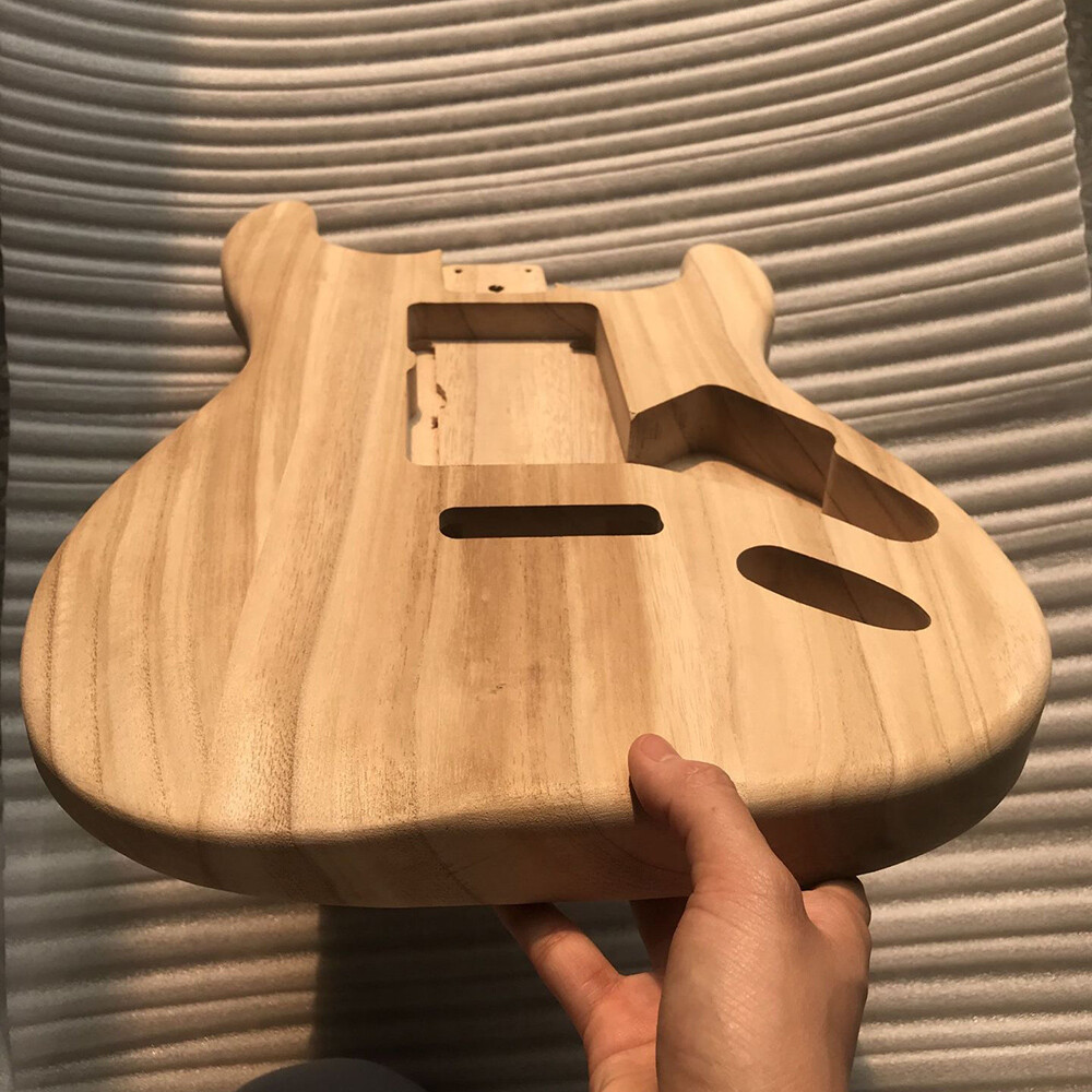 Polished Wood Type Electric Maple Guitar Barrel Body Electric Guitar Barrel K1K7