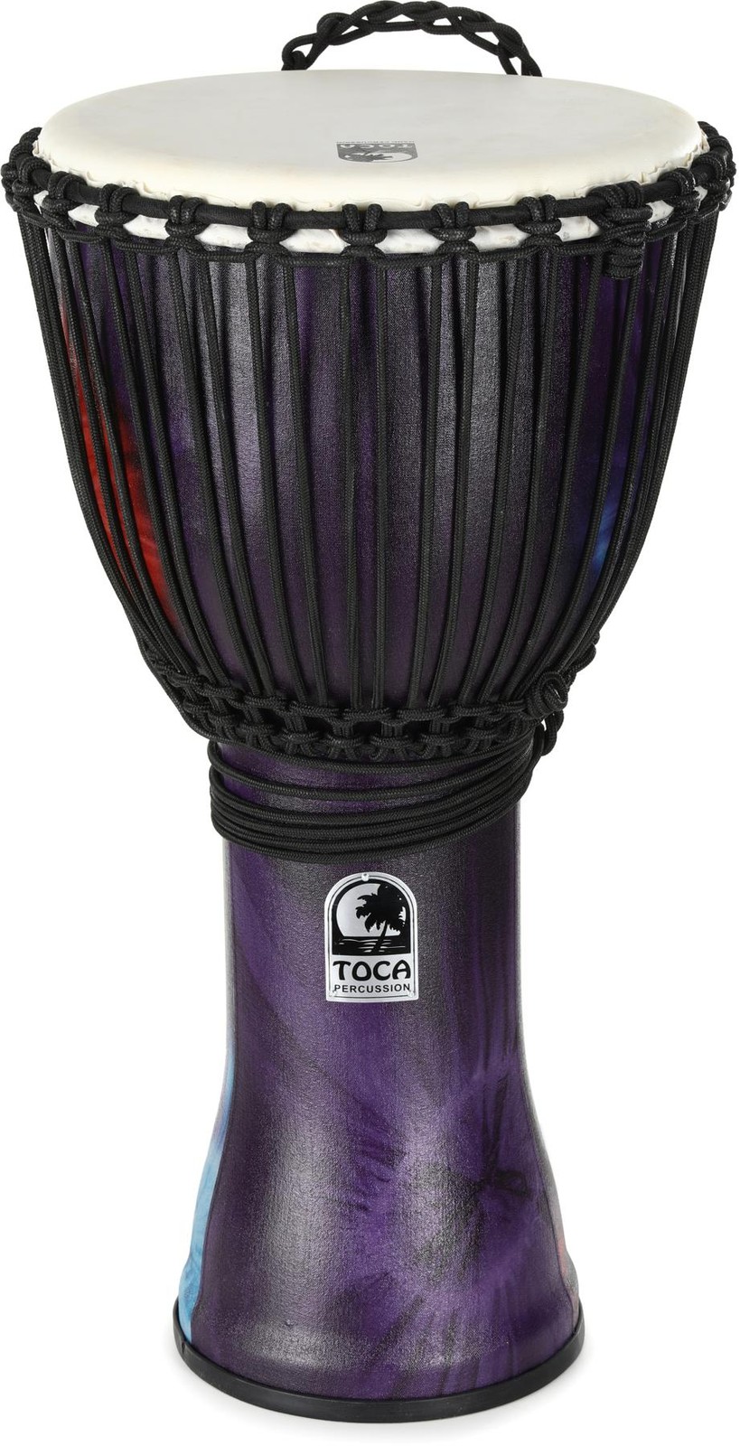 Toca Percussion Freestyle Rope-tuned Djembe – Woodstock Purple