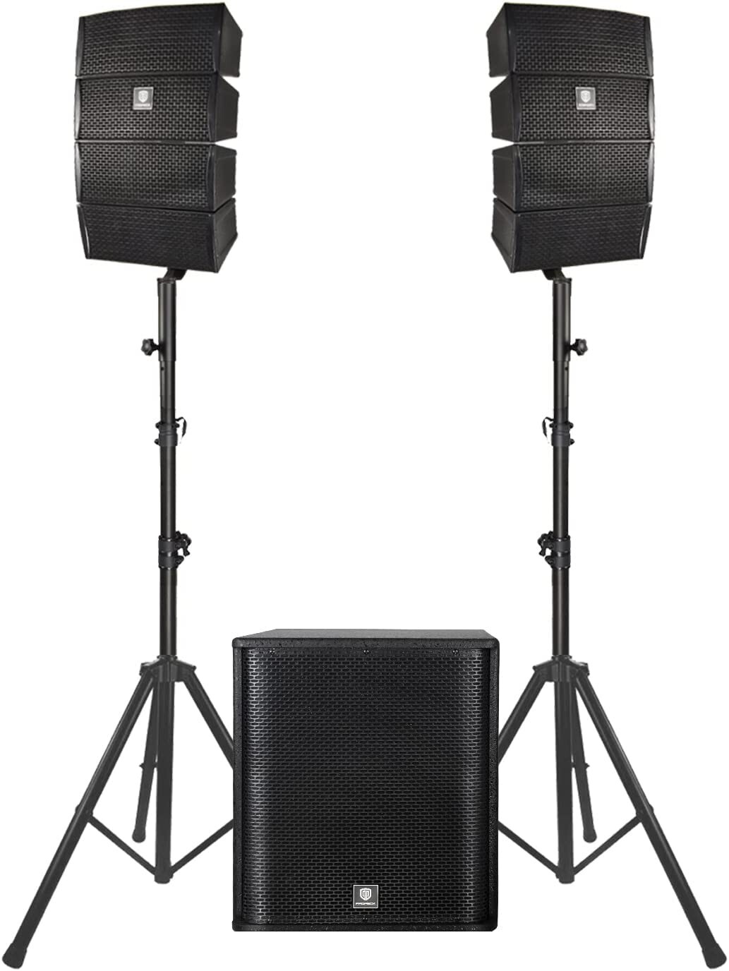 proreck CLUB 3500 PA Speaker System DJ Powered Combo Set 15” Subwoofer 3000W