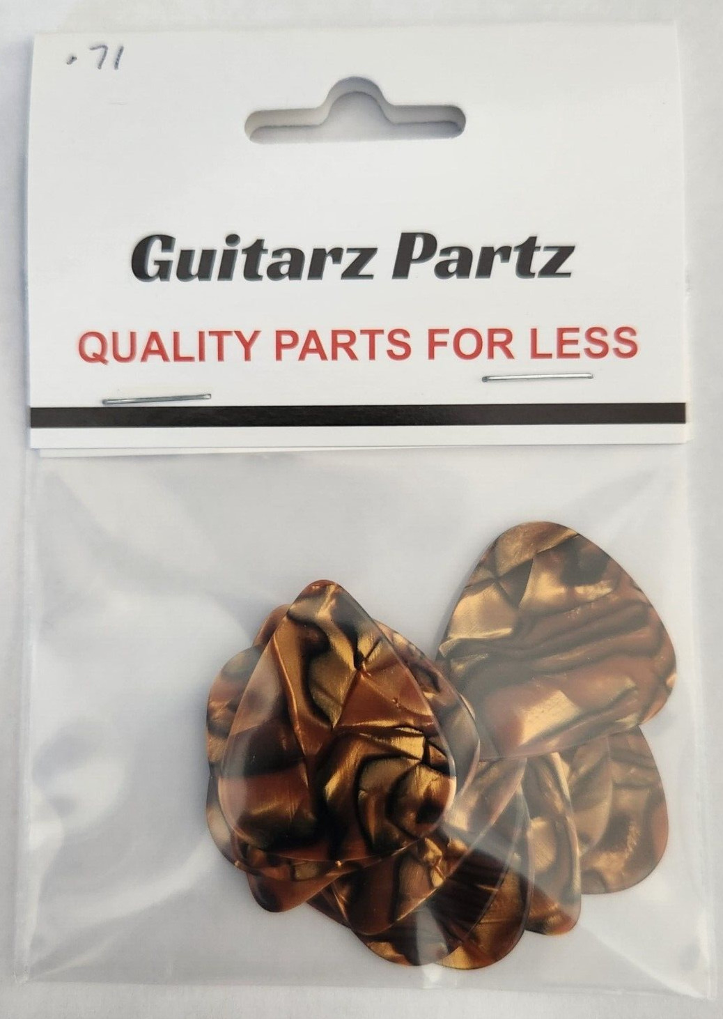 351 UNPRINTED Bronze Colored Medium Guitar Picks .71mm Celluloid 12 picks