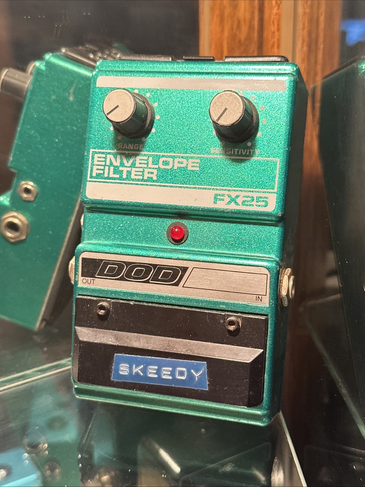 DOD Digitech FX25 Envelope Filter Wah Kermit Green Guitar Effect Pedal vintage