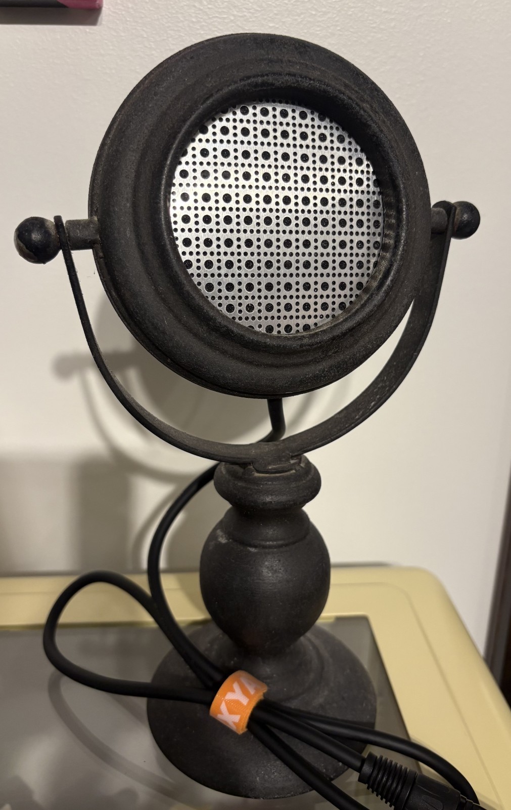 Custom Made Retro One Of A Kind Dynamic Ring Microphone Works Great…Plz Read!!