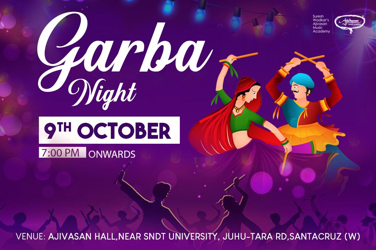 garba night Ajivasan Music and Dance Academy