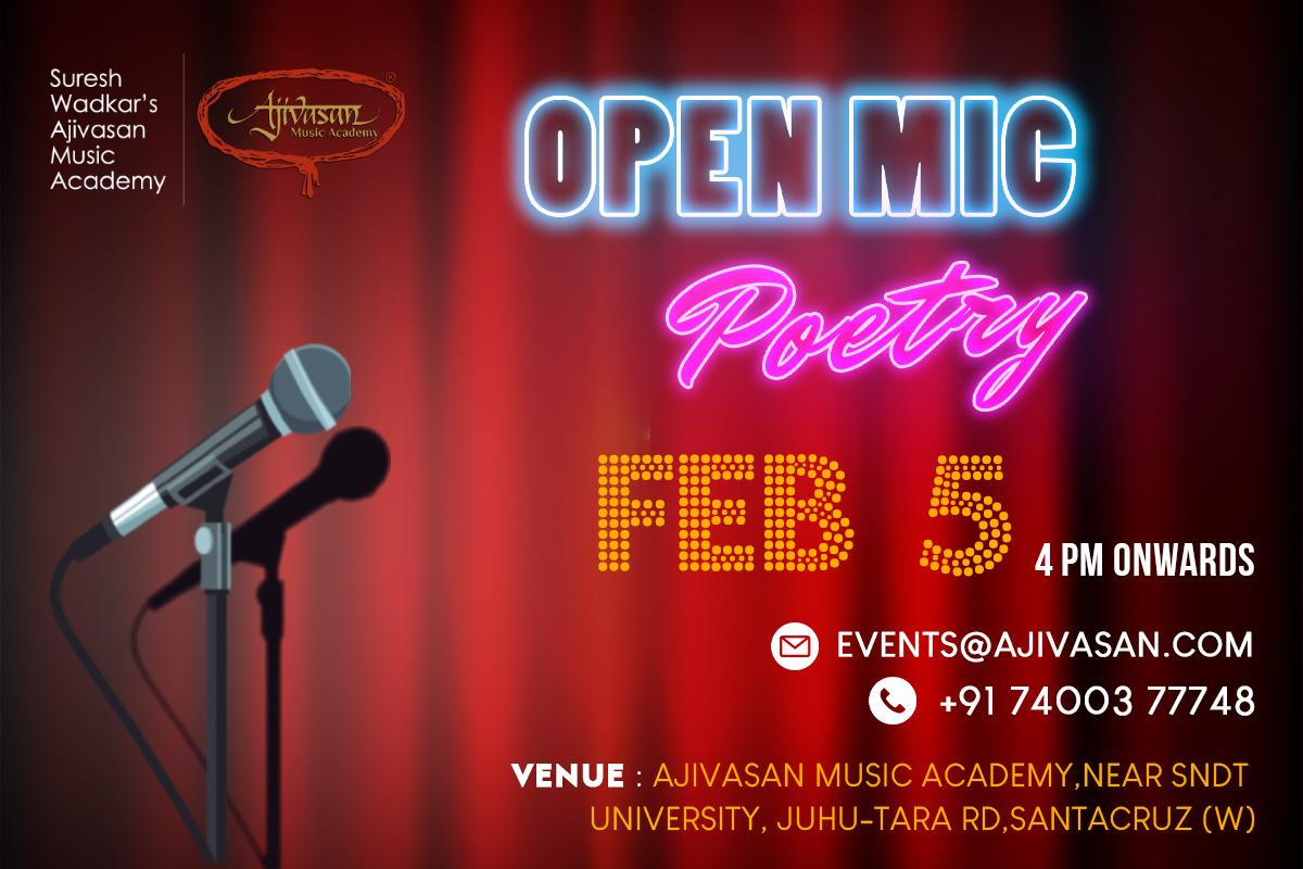 open mic Ajivasan Music and Dance Academy