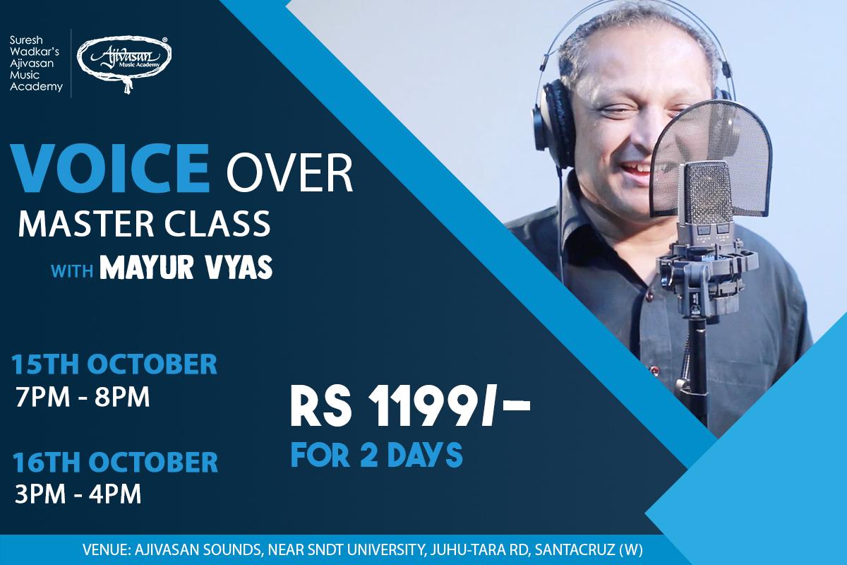 voiceover masterclass Ajivasan Music and Dance Academy