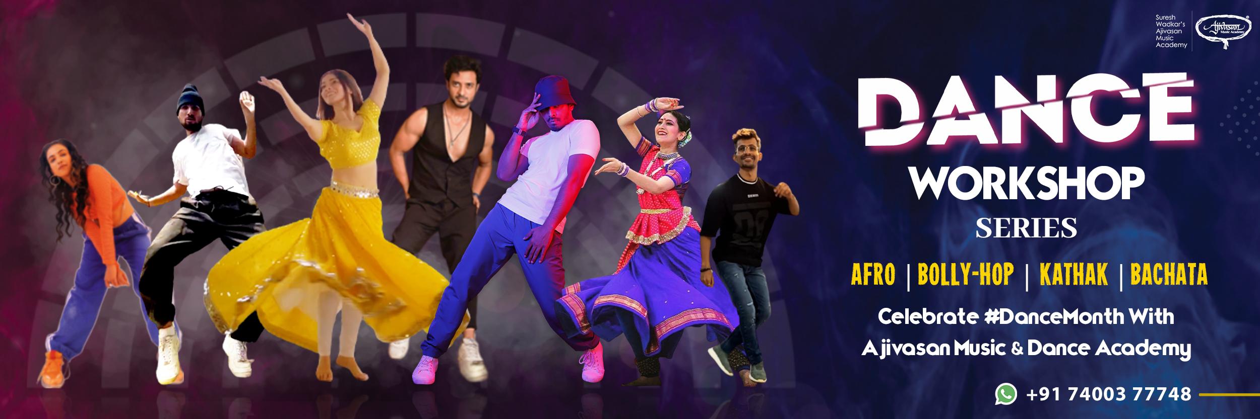 DANCE WORKSHOP BANNER WEBSITE Ajivasan Music and Dance Academy