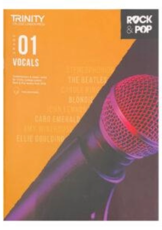 Trinity College Rock & Pop Exams, Vocals – Grade 1