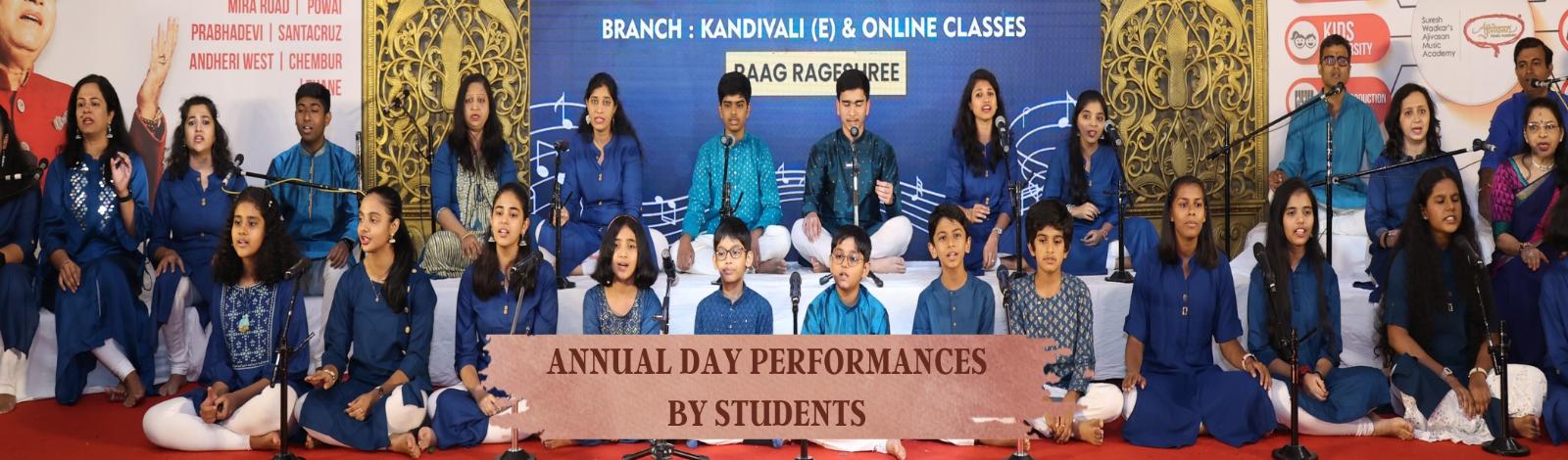 ANNUAL DAY PERFORMANCES BY STUDENTS Ajivasan Music and Dance Academy